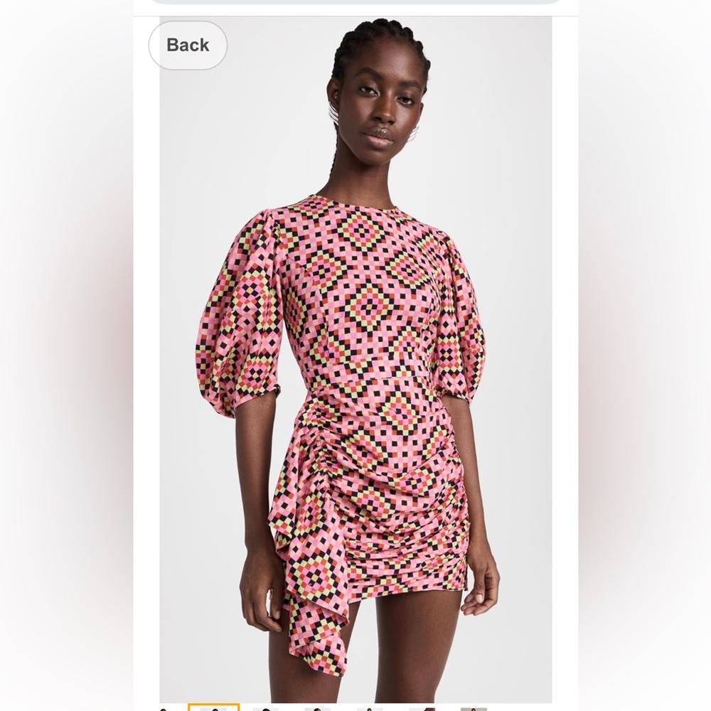 RHODE PIA DRESS in BRICK, XS